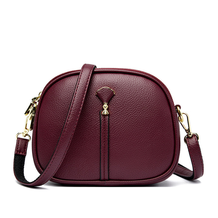 Elegant Textured Crossbody Handbag
