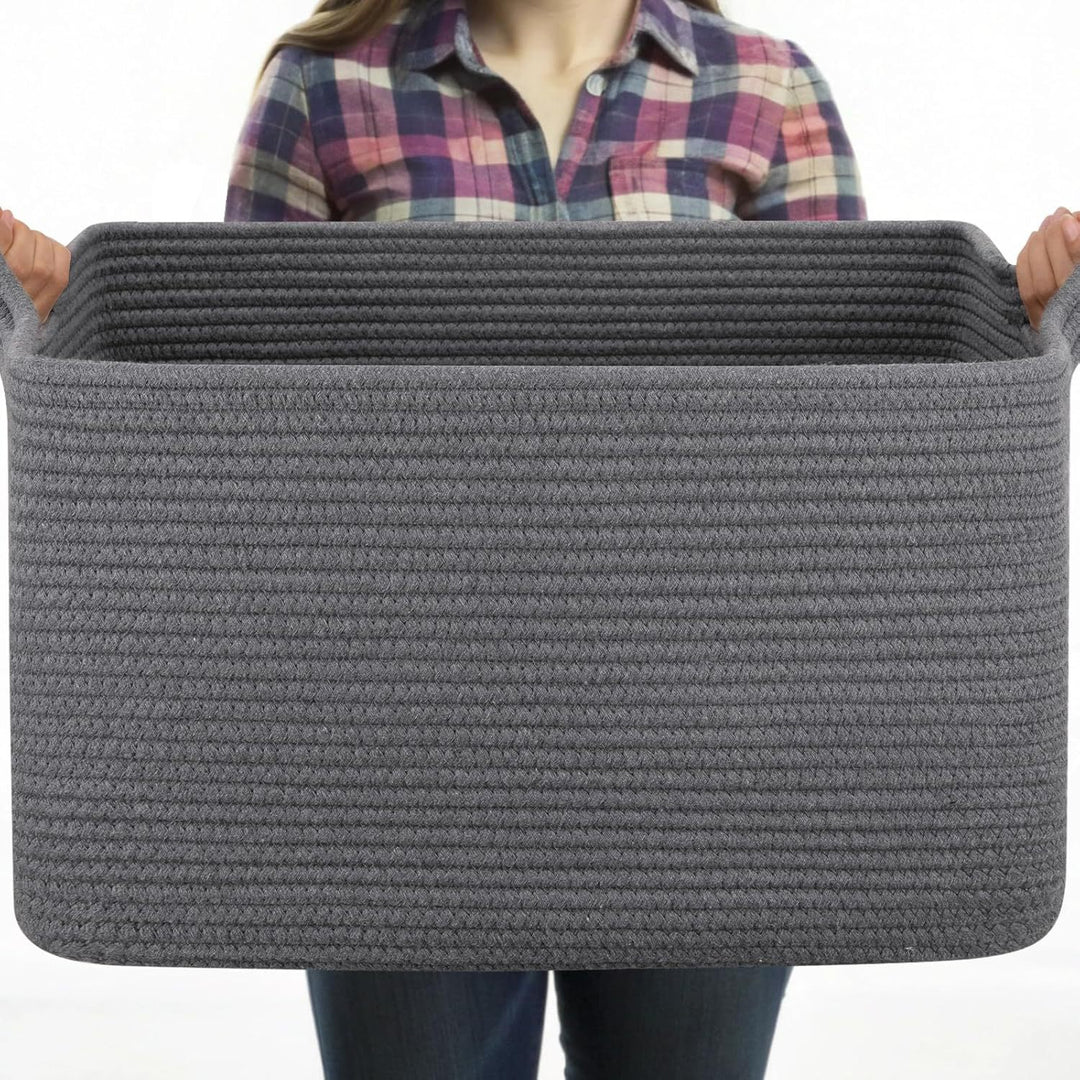 Women Versatile Storage Basket with Sturdy Handles Stornfield