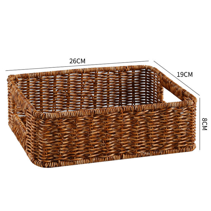 Handwoven Rustic Storage Tray Stornfield