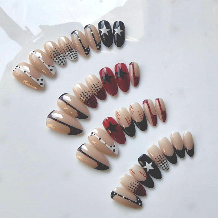 Artificial nails with modern star design Stornfield