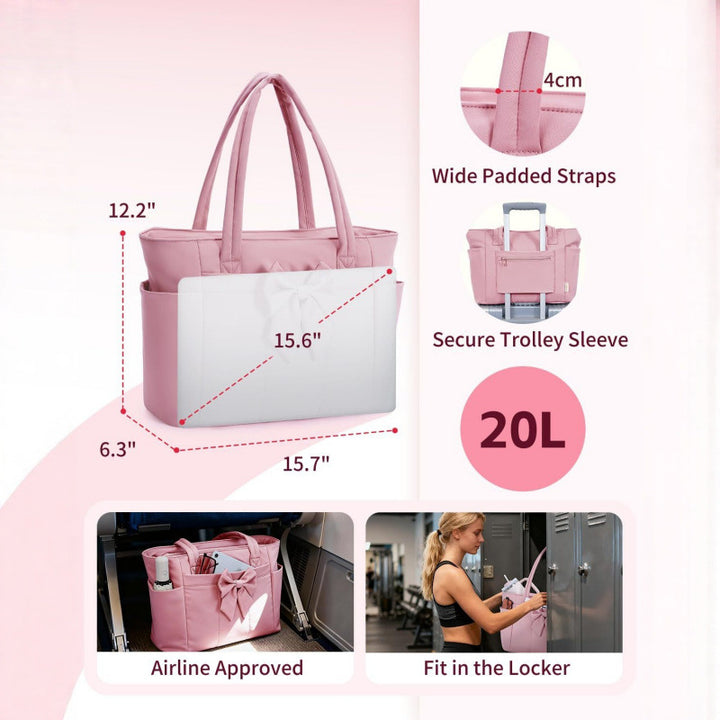 Elegant tote bag with bow design Stornfield