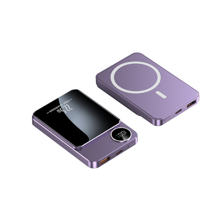 Slim Powerbank with wireless charging function and digital display Stornfield