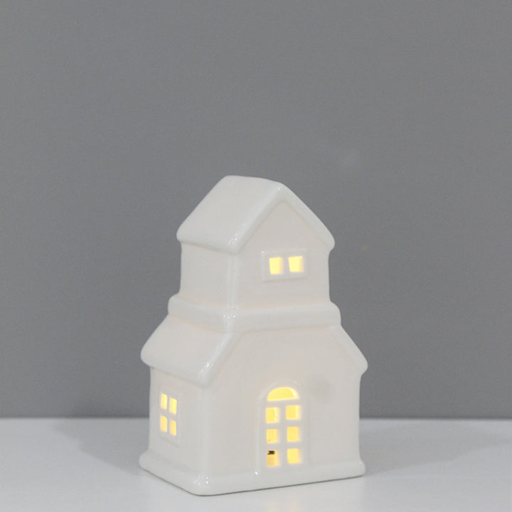 Ceramic House-Shaped Tea Light Holder Stornfeild