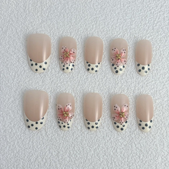 Art Nail Set with Floral Accents Stornfield