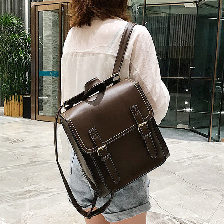 Structured Leather Backpack