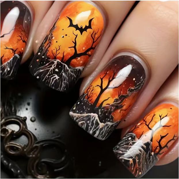 Creative Halloween-Themed Nail Art Set Stornfield