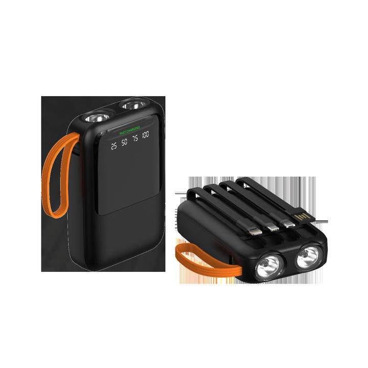 Portable power bank with versatile charging ports and LED display Stornfield