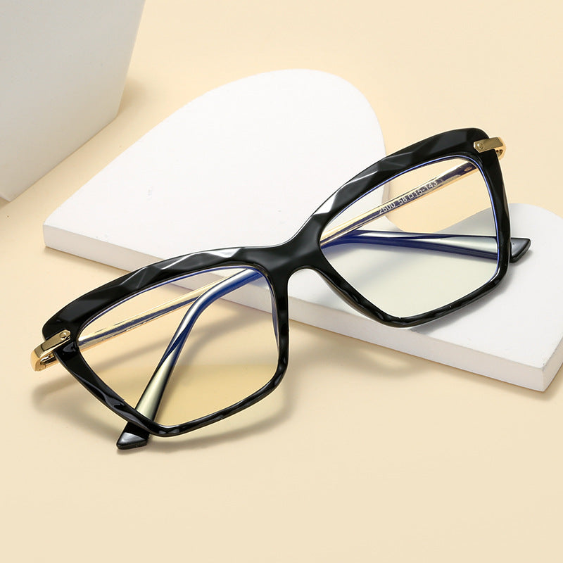 Women's fashionable oversized glasses with elegant metal frame Stornfield