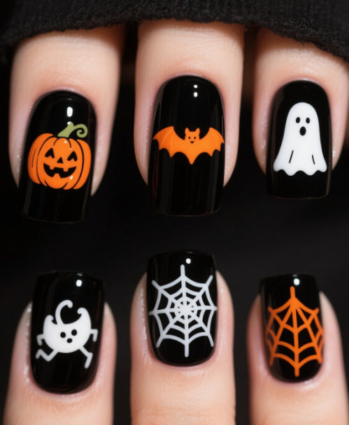 Artistic Halloween Themed Nail Art Stornfield