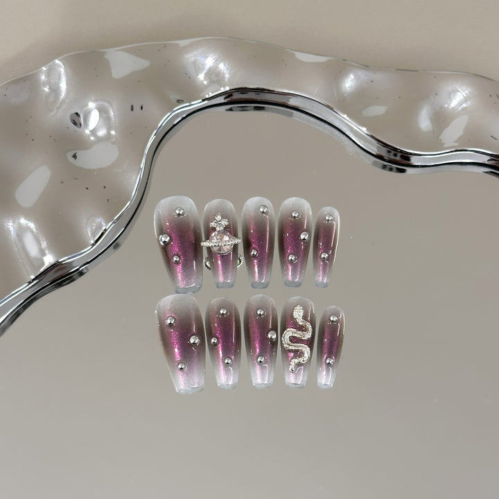 Glamorous Themed Decorative Press-On Nails