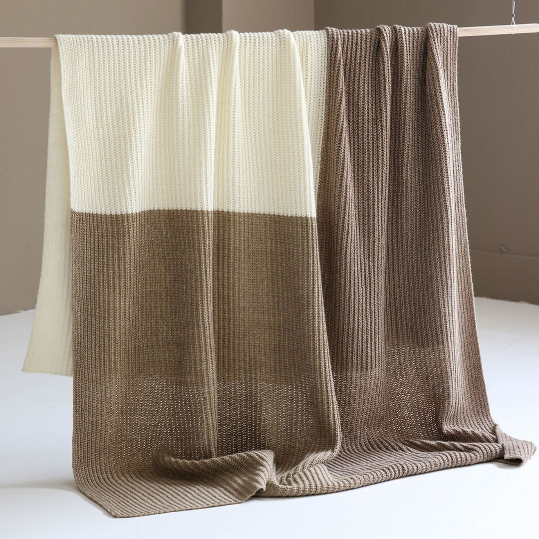 Cozy Knitted Throw Blanket