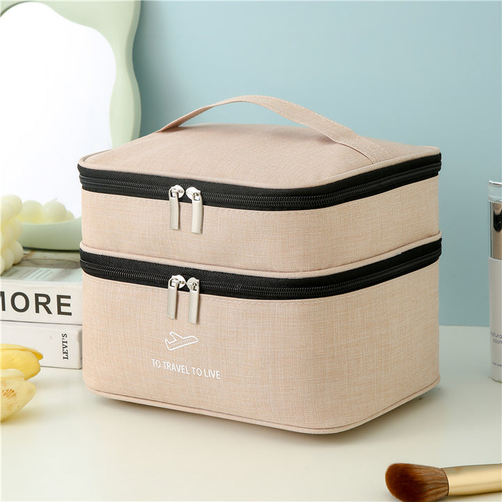 Dual-Layer Travel Cosmetic Organizer Stornfield