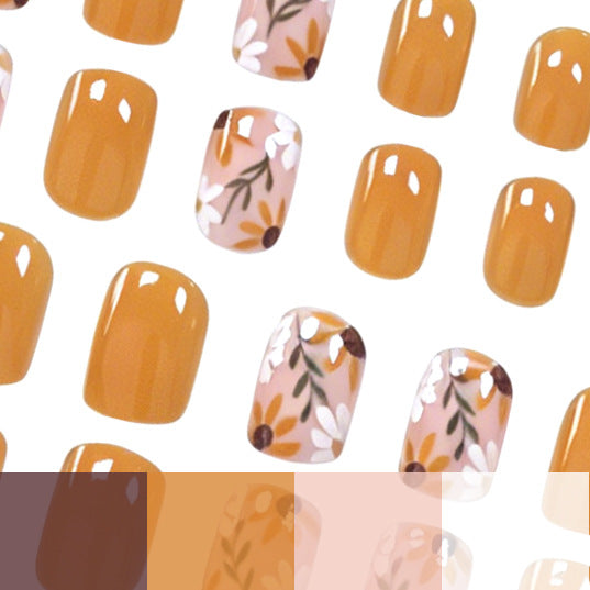 Floral Patterned Nail Art Enhancements Stornfield