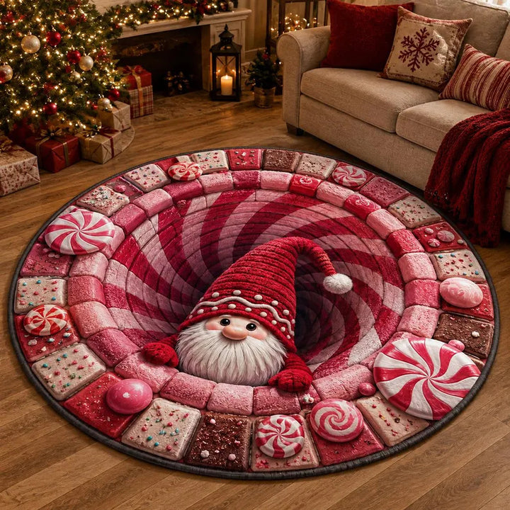 Christmas Village Carousel Area Rug