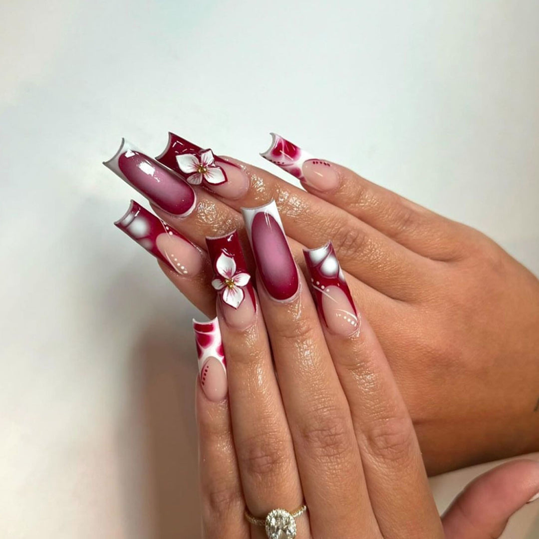 Floral Nail Art Extensions Stornfield