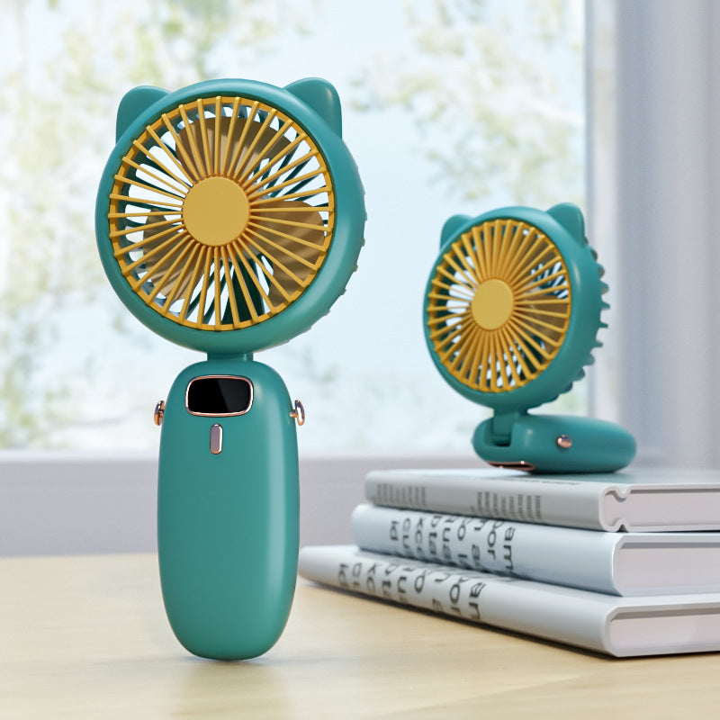 Cute Cat-Themed Handheld Fan Stornfield