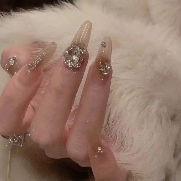 Artistic Gemstone Nail Design Stornfield