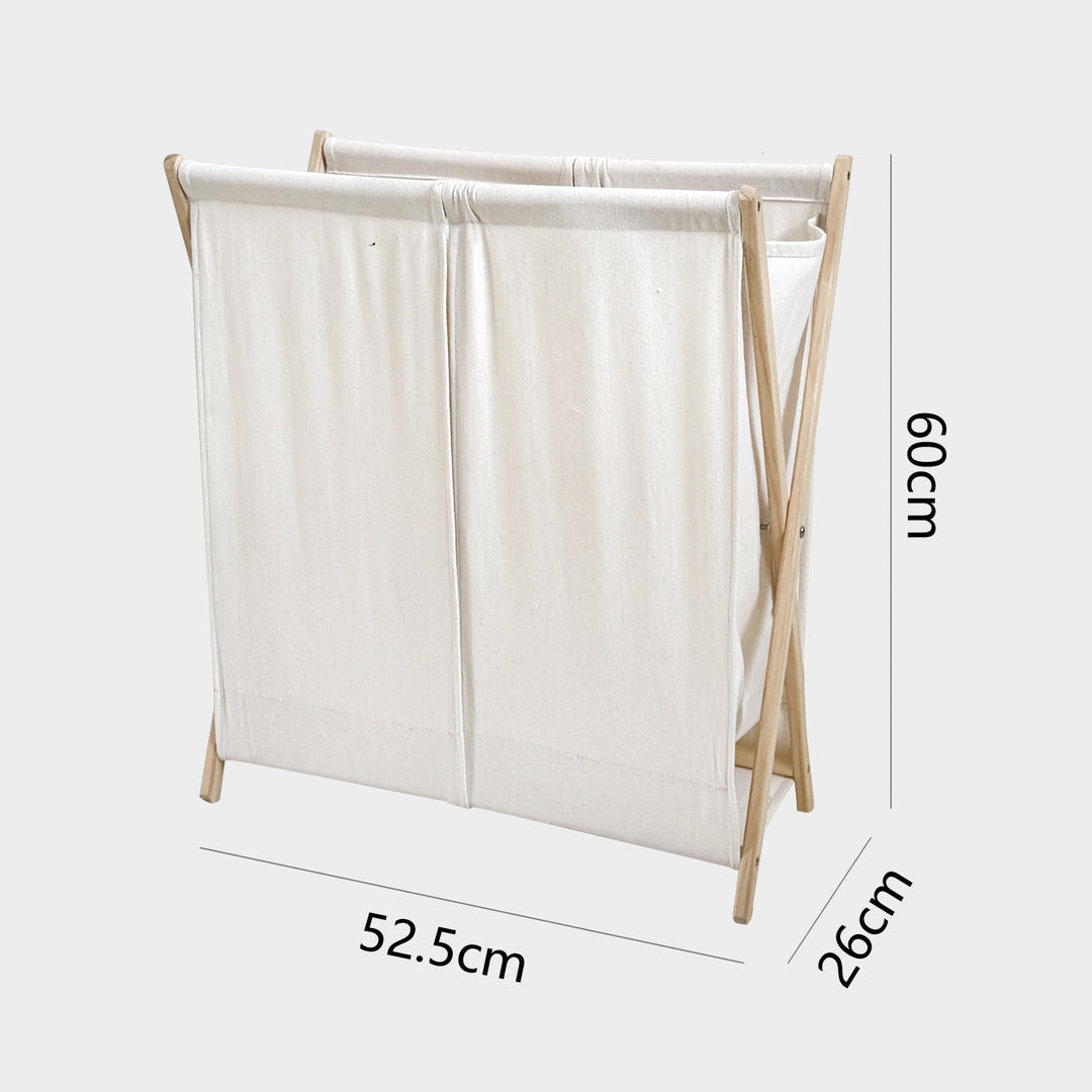 Laundry basket with practical folding mechanism Stornfield