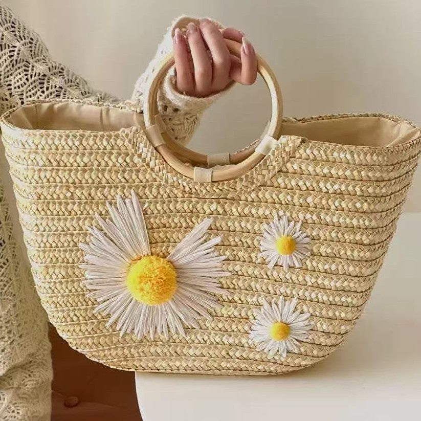 Stylish tote bag with floral accents Stornfield