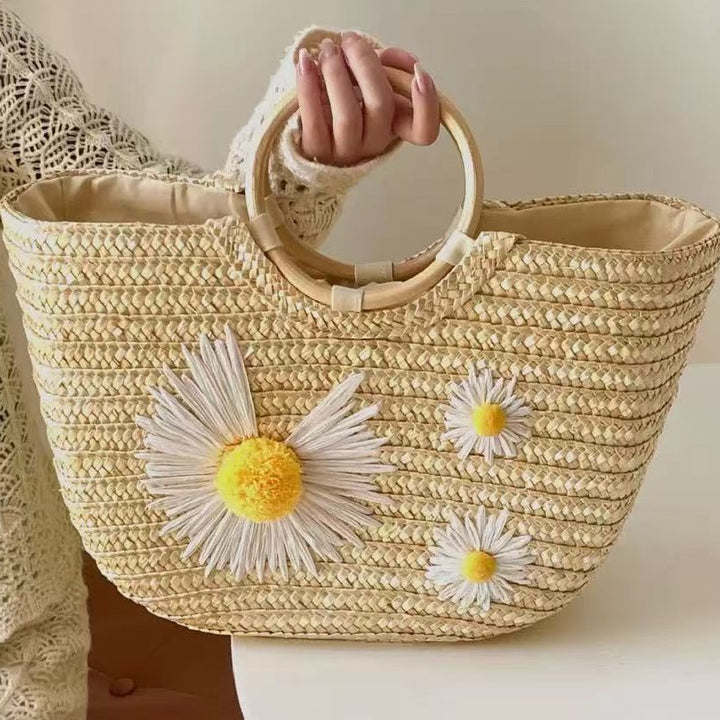 Stylish tote bag with floral accents Stornfield
