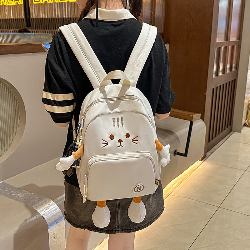 Plush Cat-Themed Backpack Stornfield