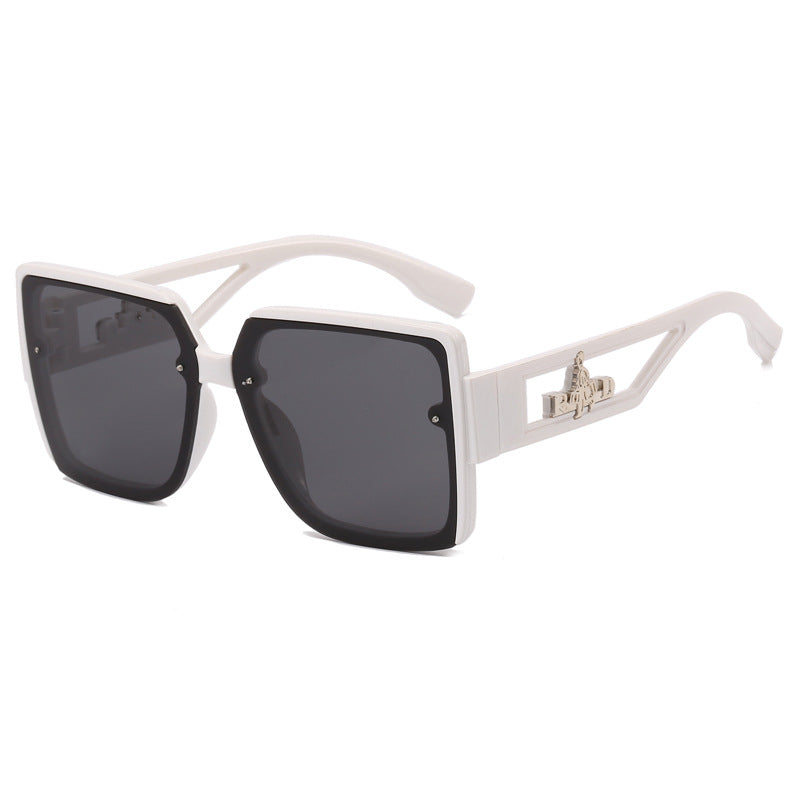 Ladies square designer sunglasses with elegant embellishments Stornfield