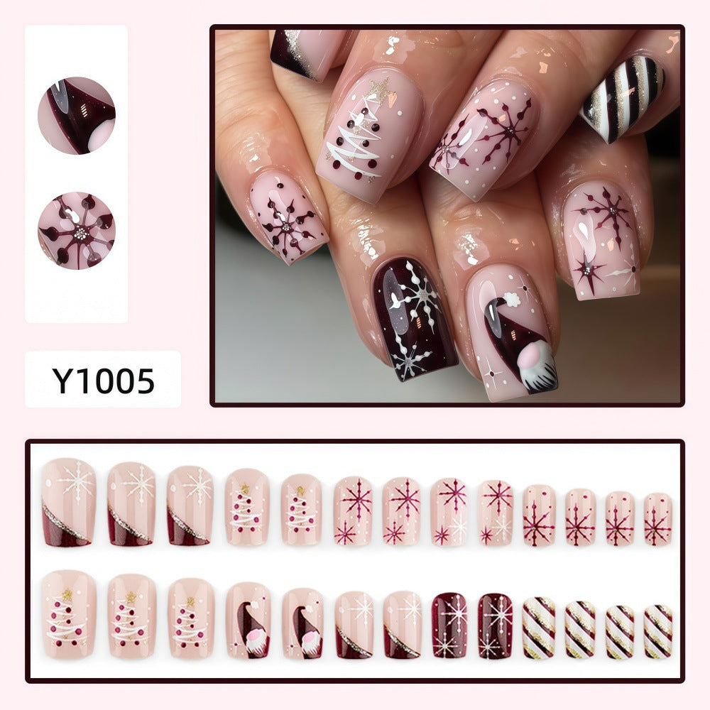 Artificial Nails in Festive Christmas Design Stornfield