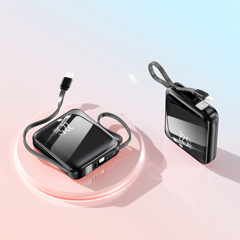 Portable power bank with integrated cable management and intelligent fast charging function Stornfield