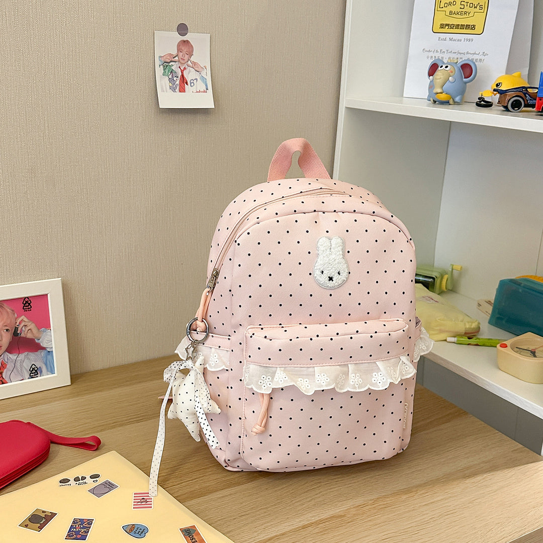 Playful Bunny-Ear Printed Backpack Stornfield