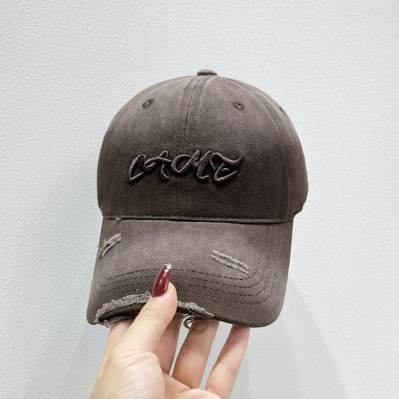 Men's Distressed Front Embroidered Baseball Cap Stornfield