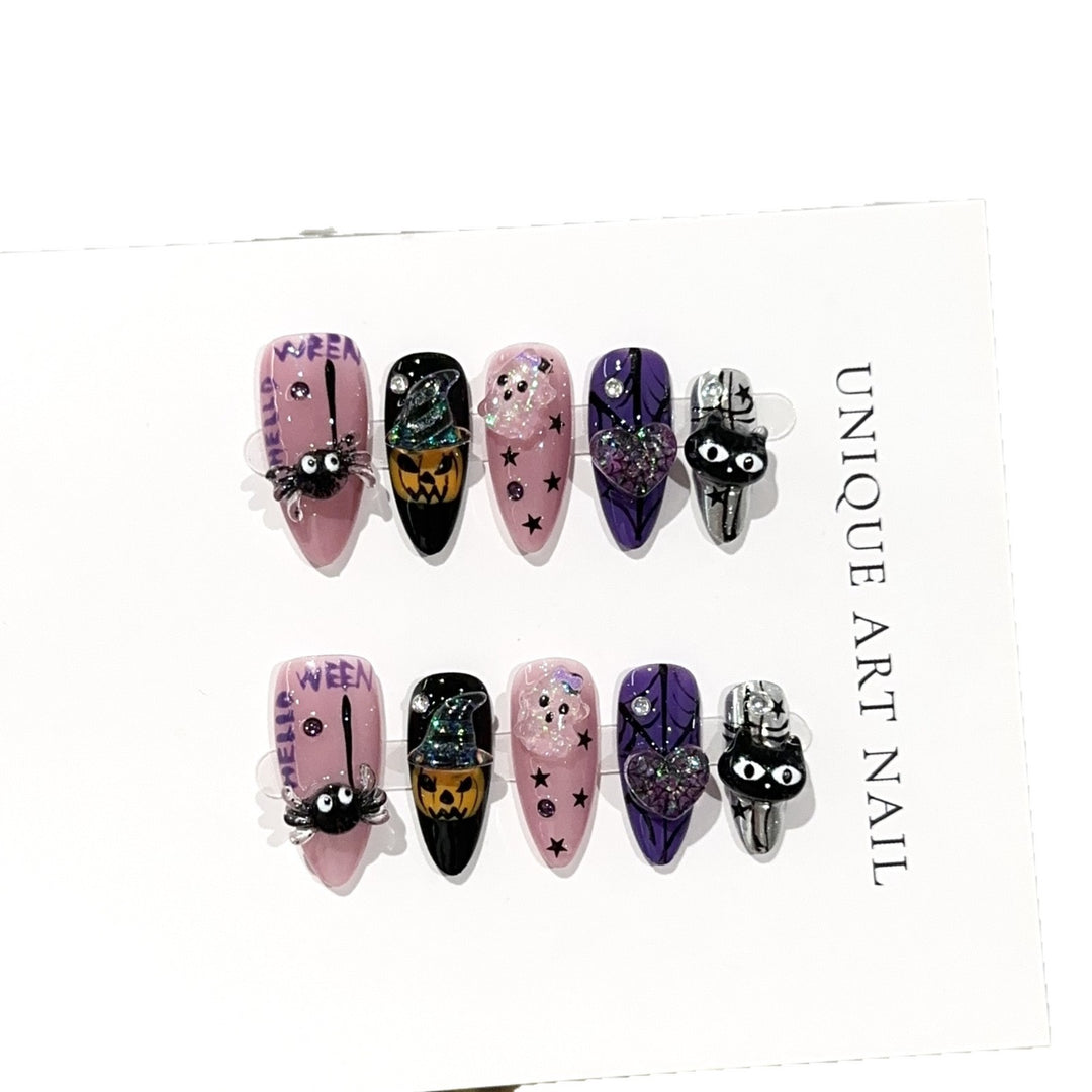 Halloween-Themed Press-On Nail Set