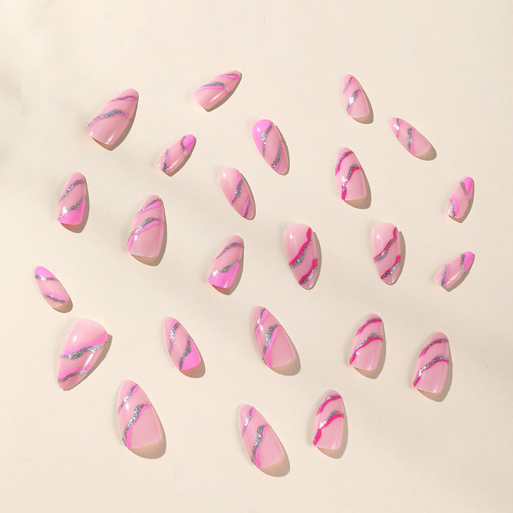 Stylish Glittery Stiletto Nail Art Stornfield