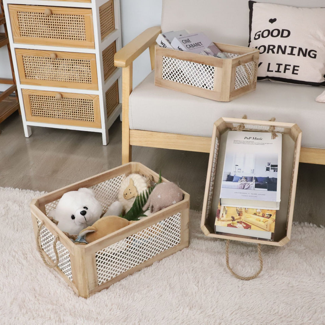 Decorative Woven Storage Crates Stornfield