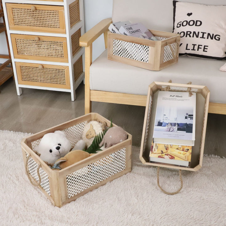 Decorative Woven Storage Crates Stornfield