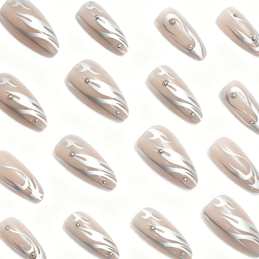 Artistic Abstract Acrylic Nail Enhancements Stornfield
