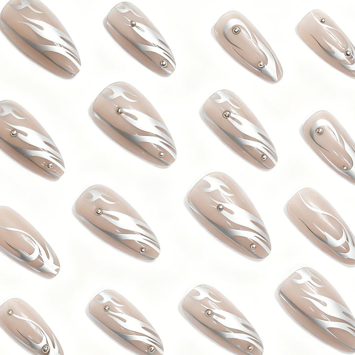 Artistic Abstract Acrylic Nail Enhancements Stornfield