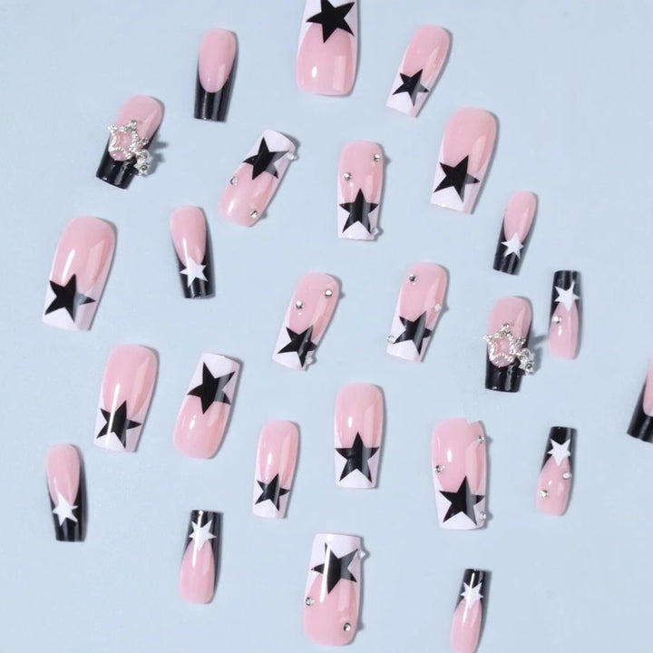 Art nail set with sparkling star accents Stornfield