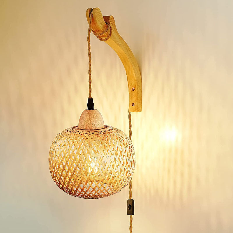 Bamboo Pendant Light Fixture