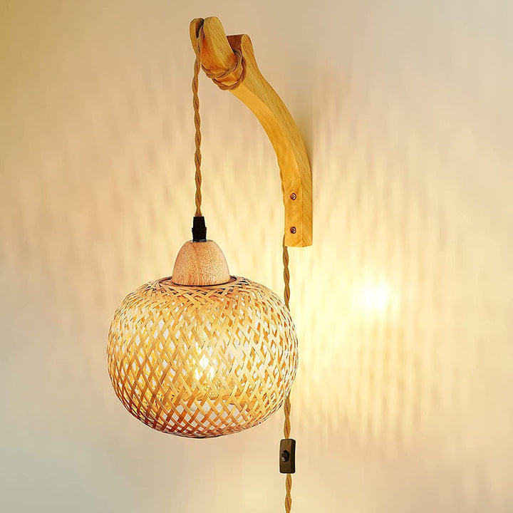 Bamboo Pendant Light Fixture