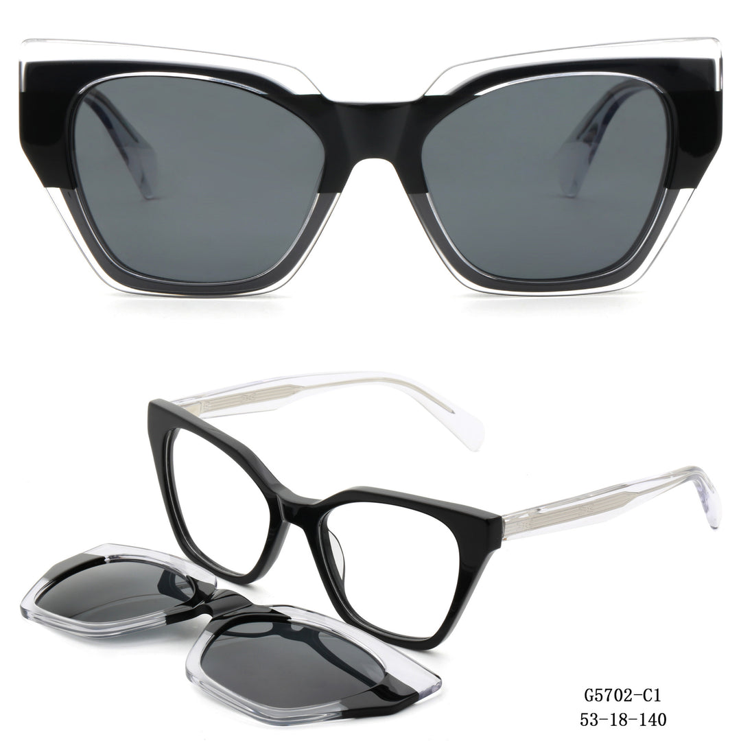 Women's striking oversized sunglasses with removable lenses Stornfield