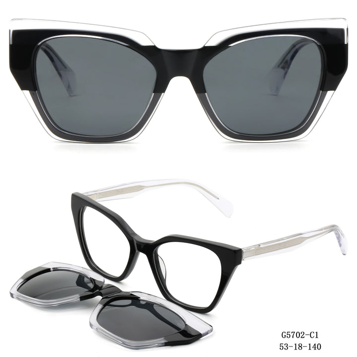Women's striking oversized sunglasses with removable lenses Stornfield
