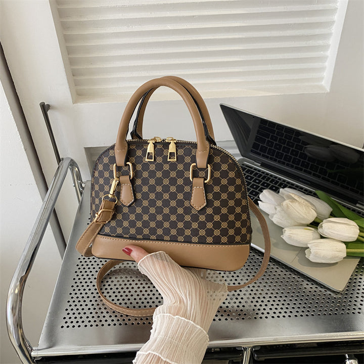 Elegant Monogram Satchel Bag