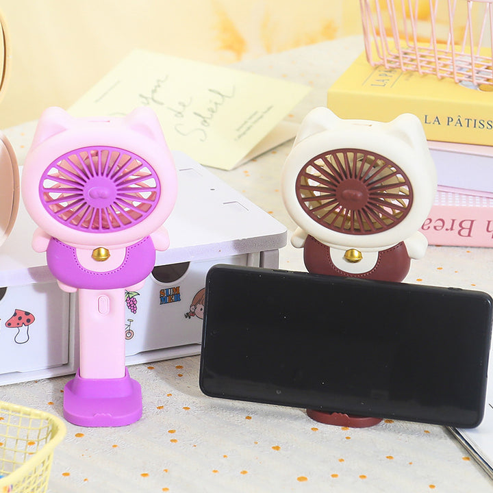 Ladies handheld fan in playful animal design Stornfield