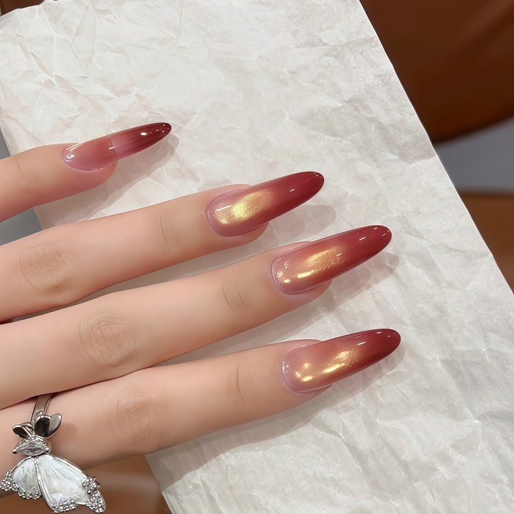 Artificial nails with elegant ombre effect Stornfield