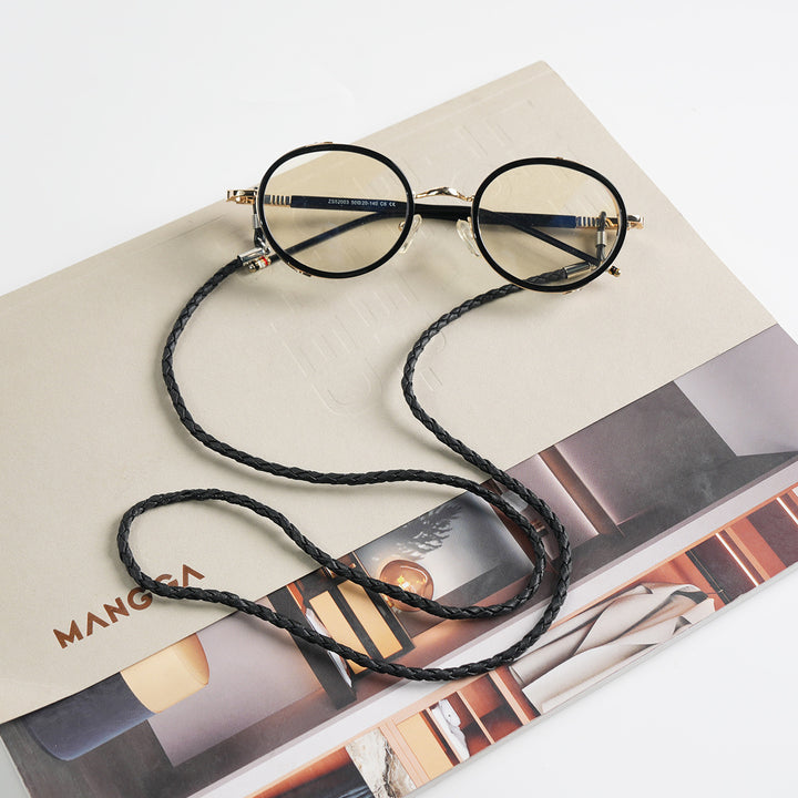 Braided Leather Eyewear Holder Stornfield