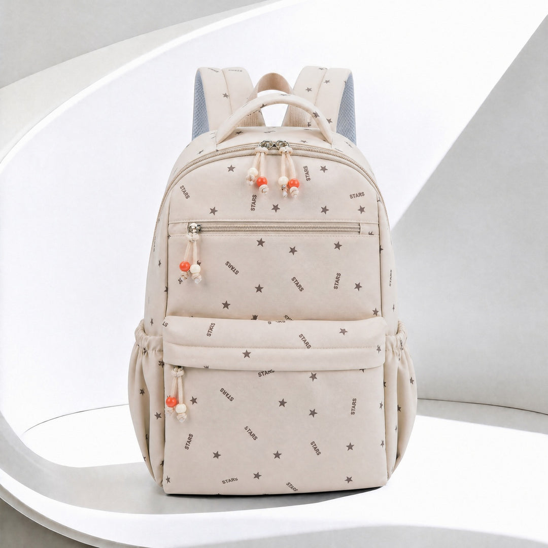 Stylish Star-Patterned Everyday Backpack Stornfield