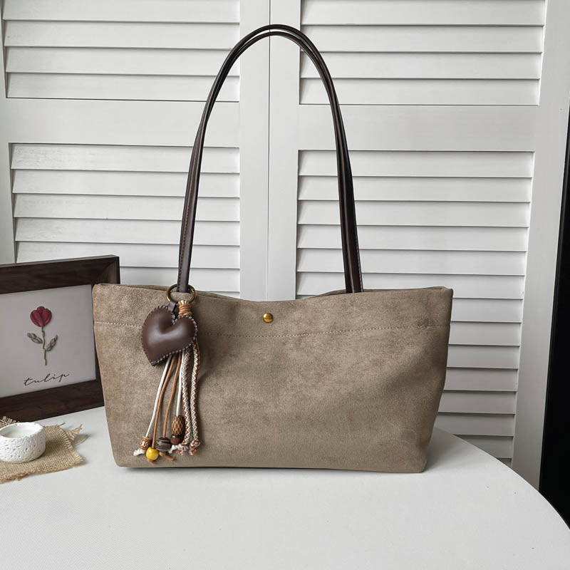 Suede Shoulder Tote Bag Stornfield