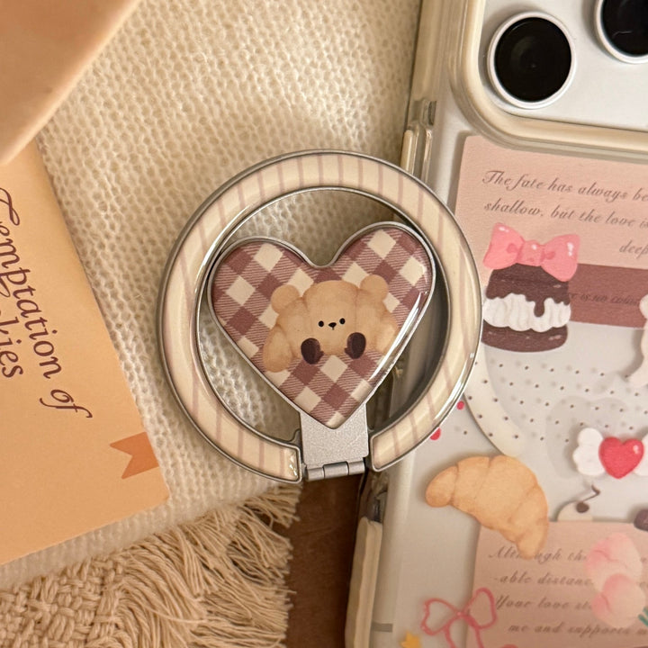 Playful smartphone finger holder with bear motif Stornfield