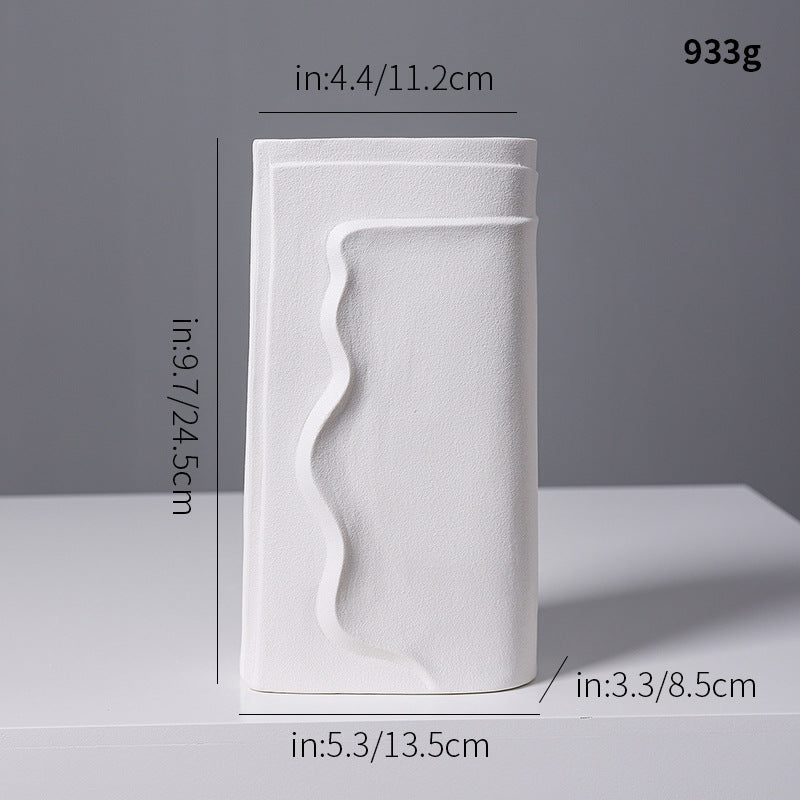 Textured Abstract Ceramic Vase Stornfeild