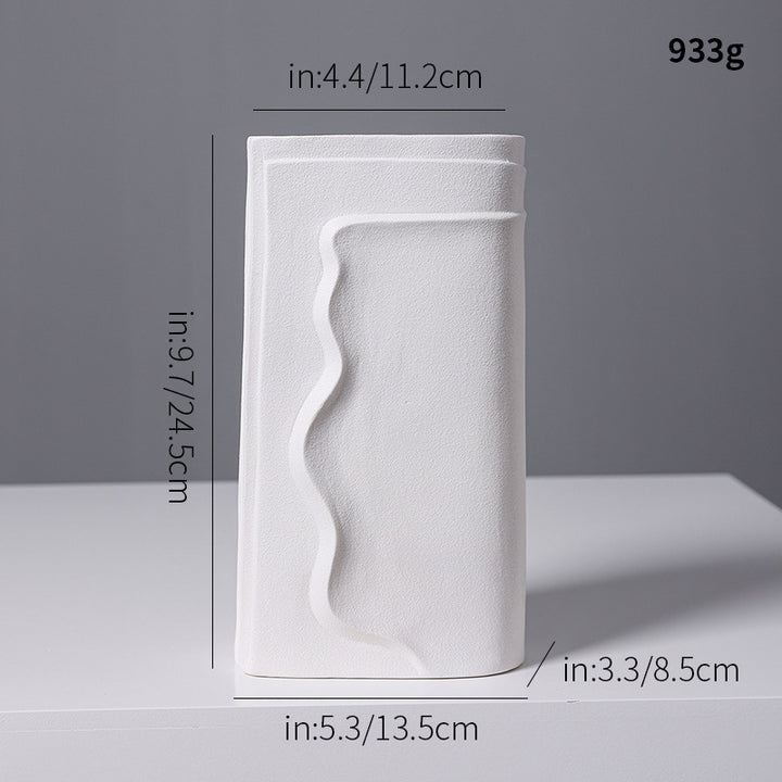 Textured Abstract Ceramic Vase Stornfeild